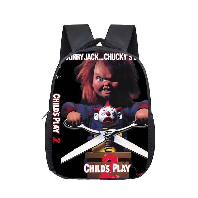 12 Inch Horror Movie Child'S Play Chucky School Bags Kindergarten Children Kids School Backpack for Girls Boys Backpacks Mochila