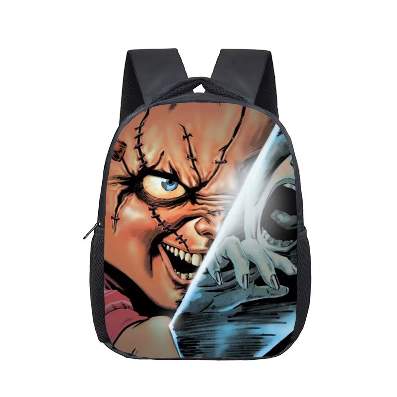 12 Inch Horror Movie Child'S Play Chucky School Bags Kindergarten Children Kids School Backpack for Girls Boys Backpacks Mochila
