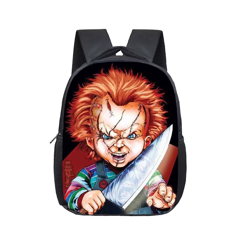 12 Inch Horror Movie Child'S Play Chucky School Bags Kindergarten Children Kids School Backpack for Girls Boys Backpacks Mochila