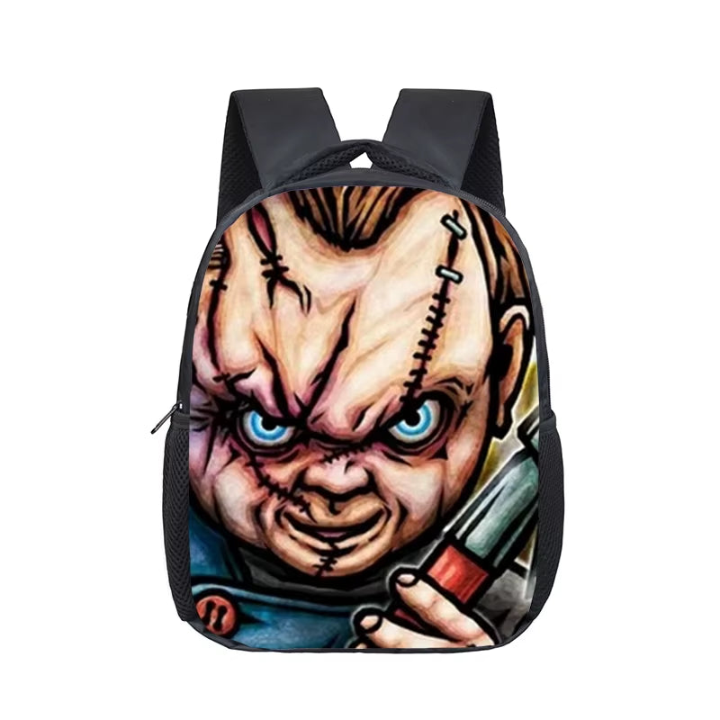 12 Inch Horror Movie Child'S Play Chucky School Bags Kindergarten Children Kids School Backpack for Girls Boys Backpacks Mochila