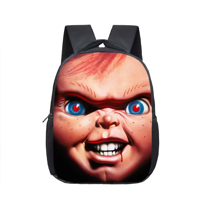 12 Inch Horror Movie Child'S Play Chucky School Bags Kindergarten Children Kids School Backpack for Girls Boys Backpacks Mochila
