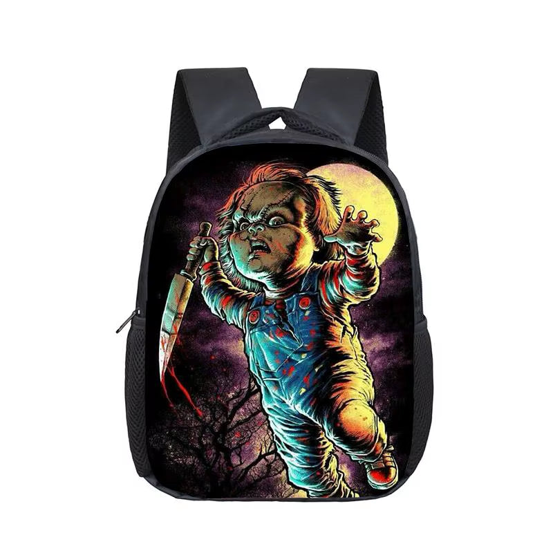 12 Inch Horror Movie Child'S Play Chucky School Bags Kindergarten Children Kids School Backpack for Girls Boys Backpacks Mochila