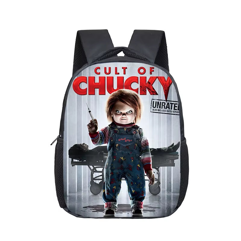 12 Inch Horror Movie Child'S Play Chucky School Bags Kindergarten Children Kids School Backpack for Girls Boys Backpacks Mochila