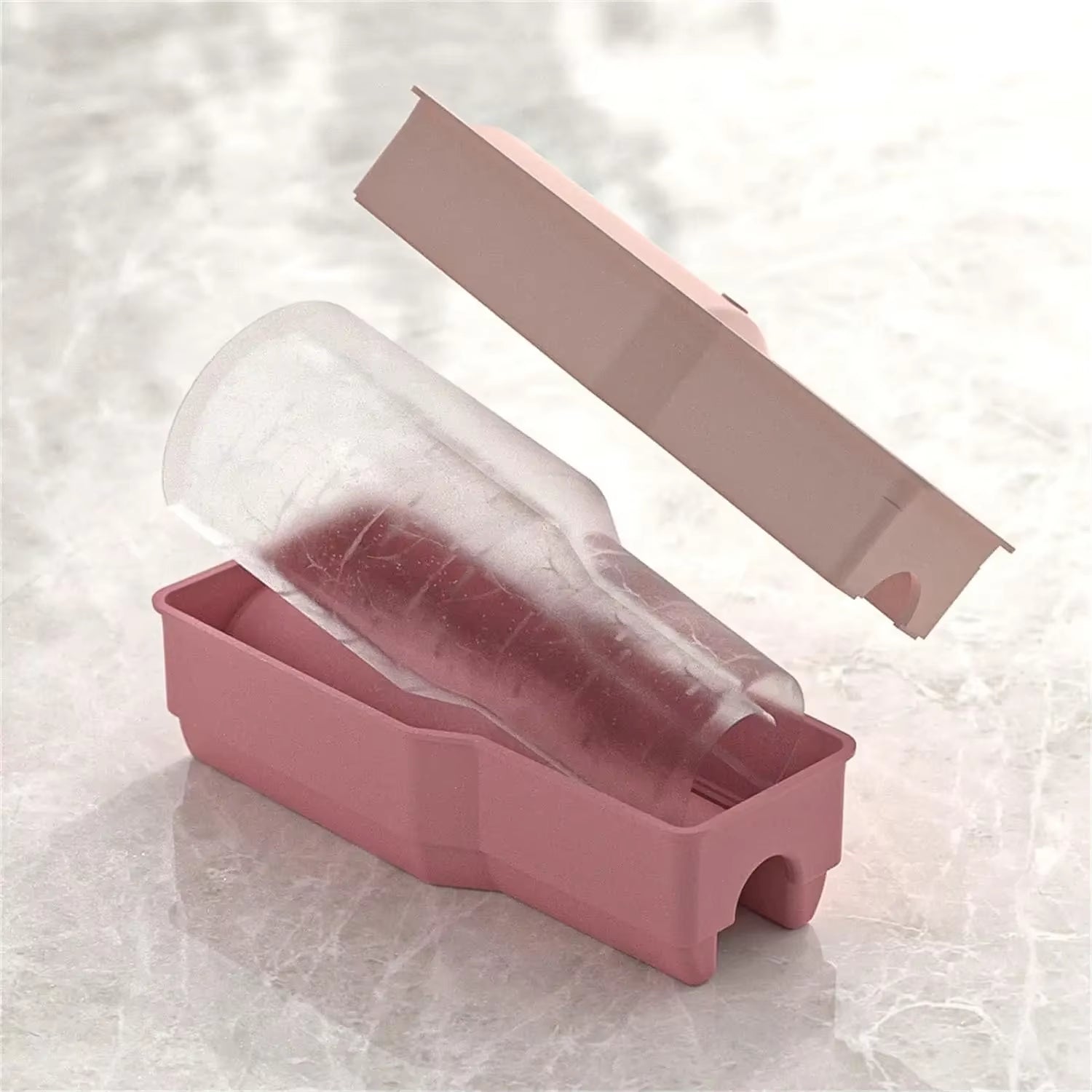 Ice Cube Tray Mold for Tumbler Stanley Cup Silicone Cylinder Ice Cube Maker Mold Fits 40 Ounce Big Ice Cube Molds
